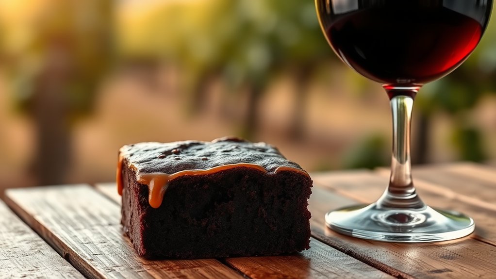 brownies and wine pairings