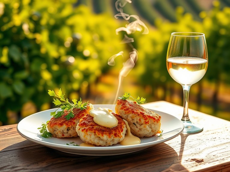 crab cakes wine pairing