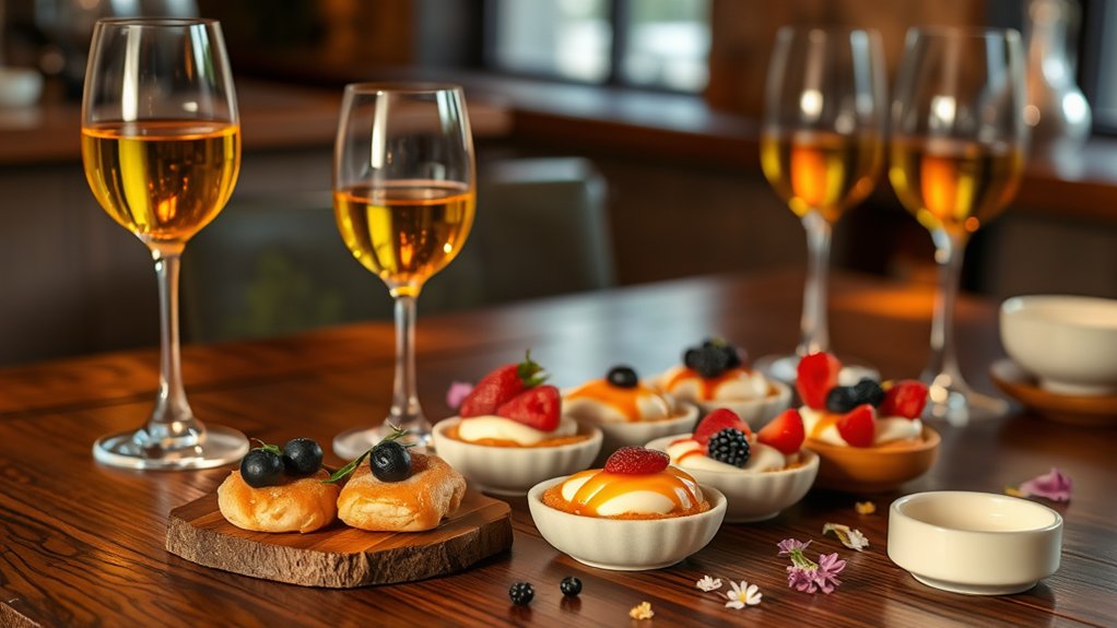 dessert pairings with sweet wines