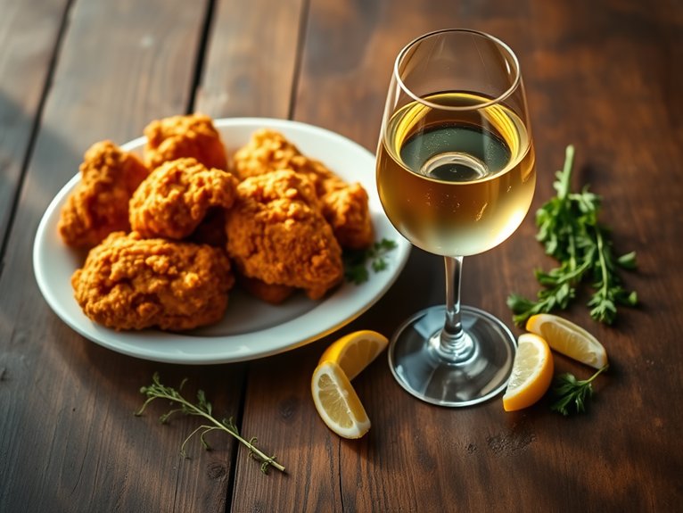 fried chicken wine pairing
