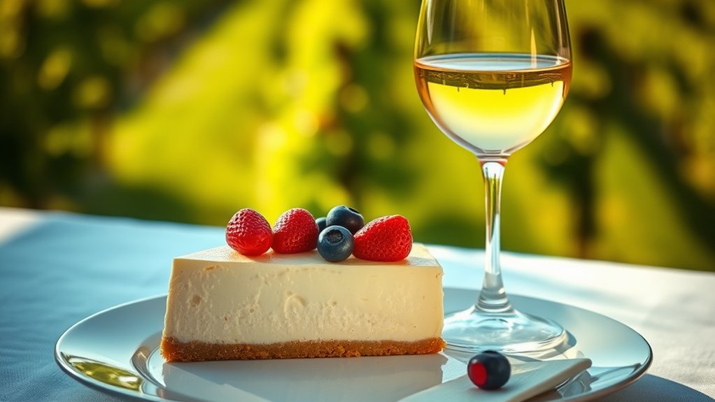 fruit cheesecake wine pairings