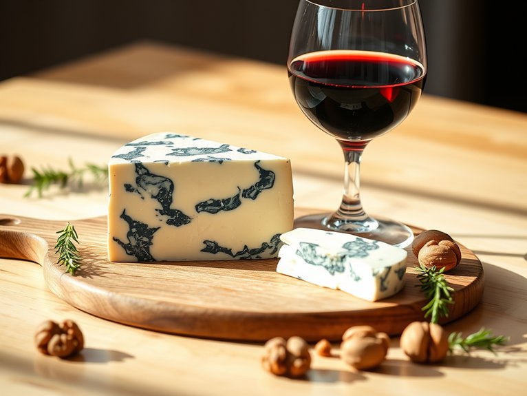 ideal wine for blue cheese