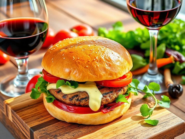 perfect veggie burger pairing