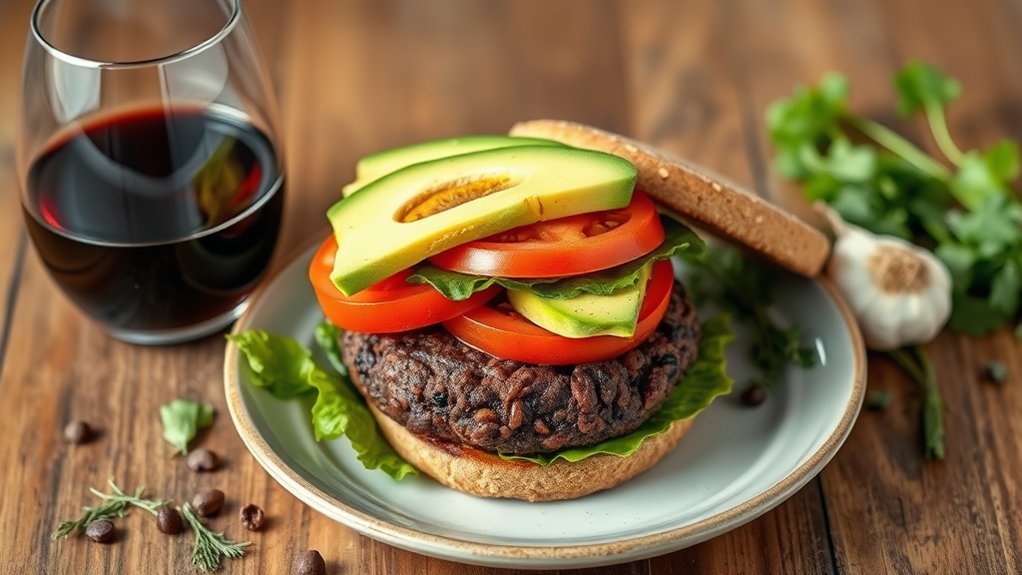 red wine for burgers