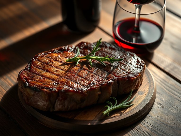 ribeye steak wine pairing