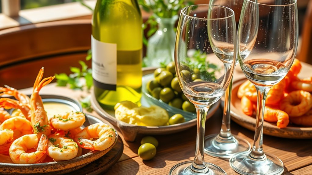seafood tapas crisp whites