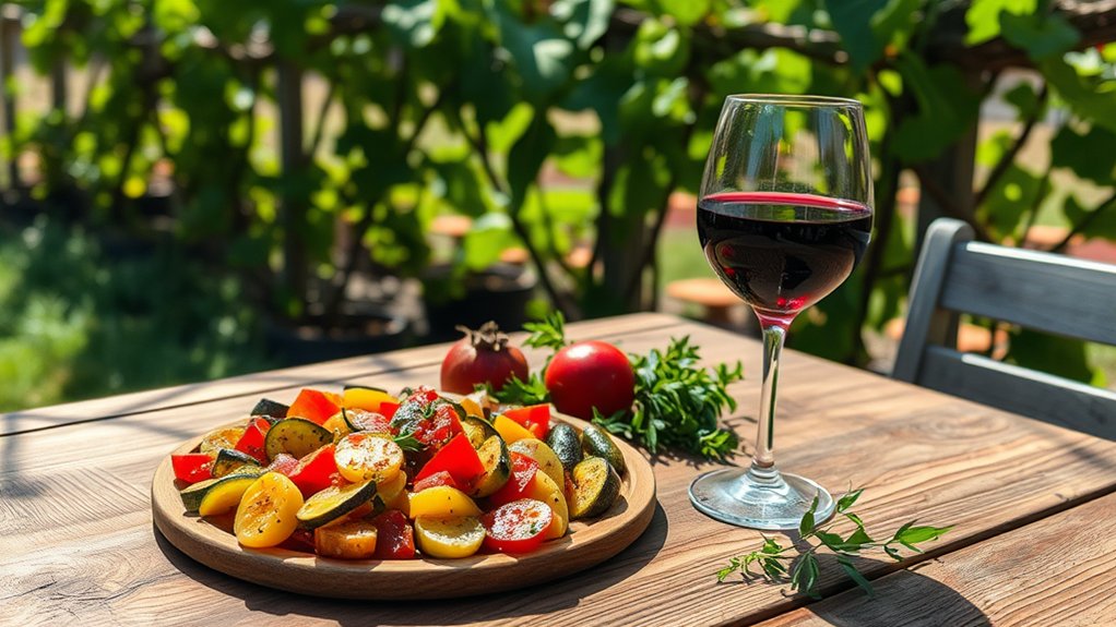 seasonal wine and food