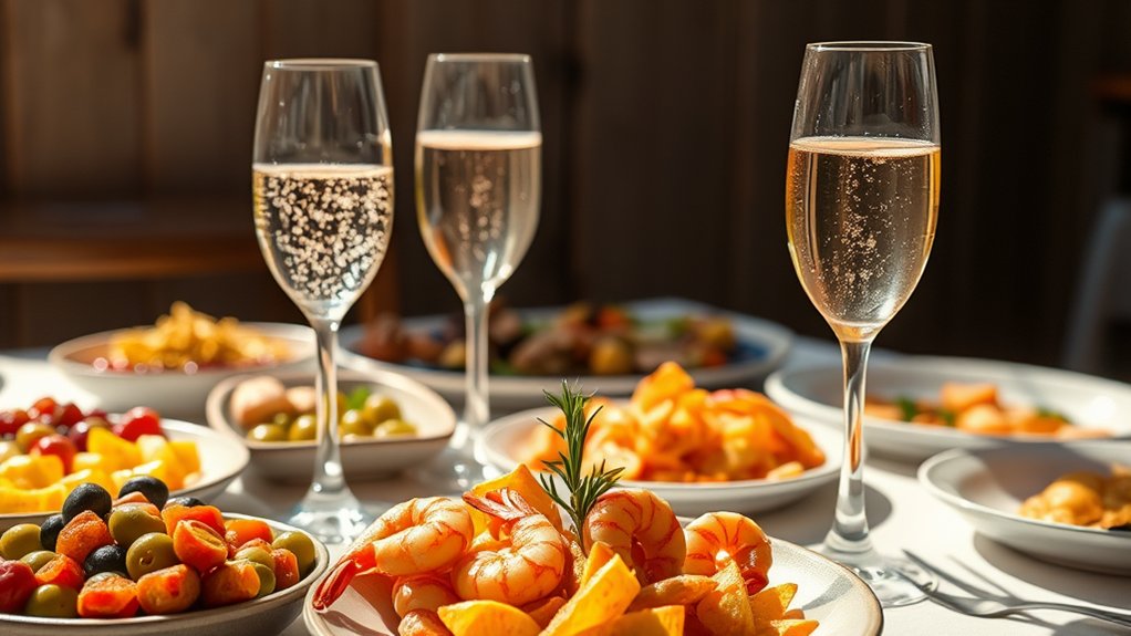 sparkling cava for tapas