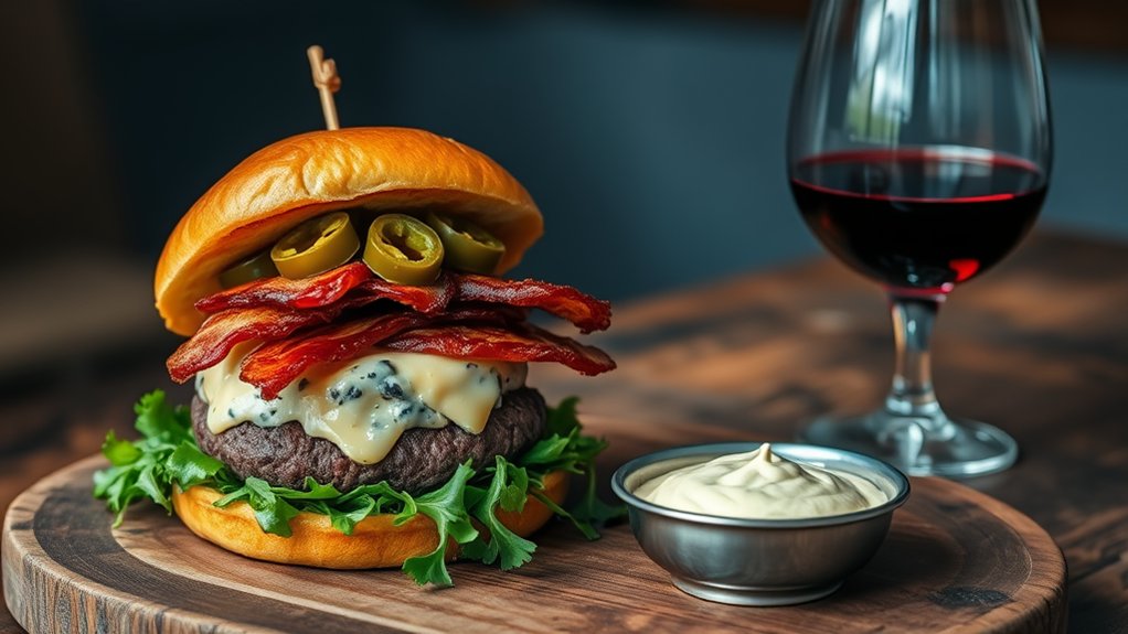 specialty burger topping combinations