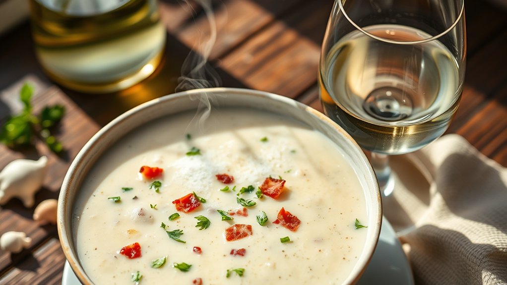 wine and chowder pairings