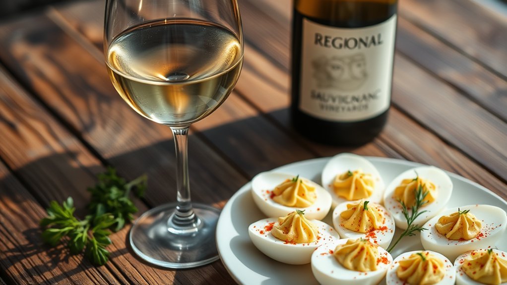 wine and egg pairings