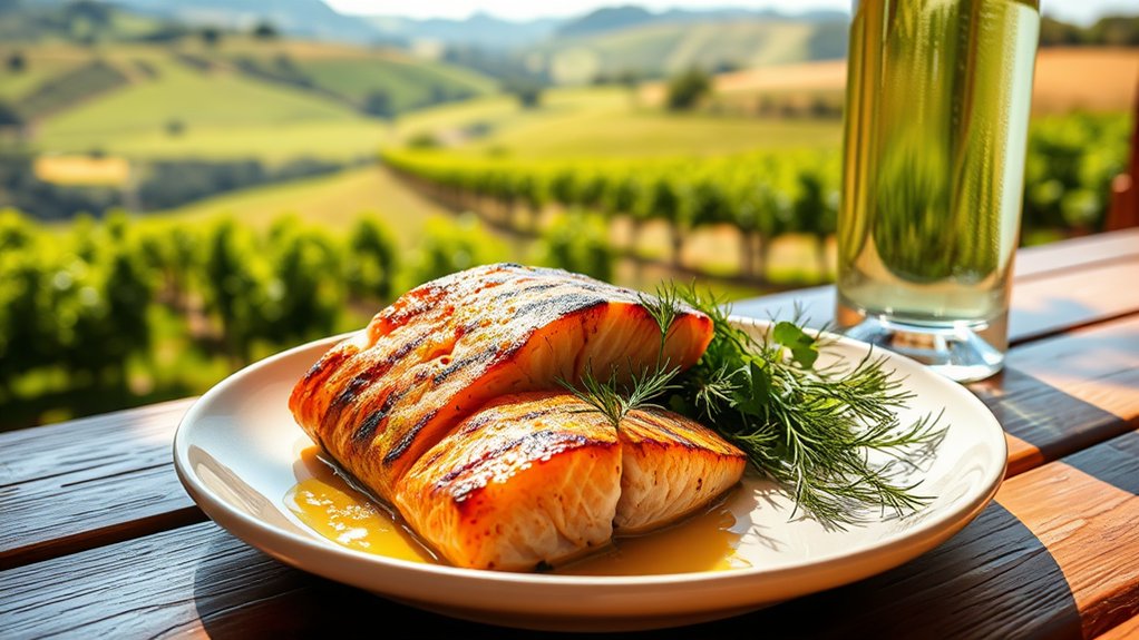 wine and salmon combinations