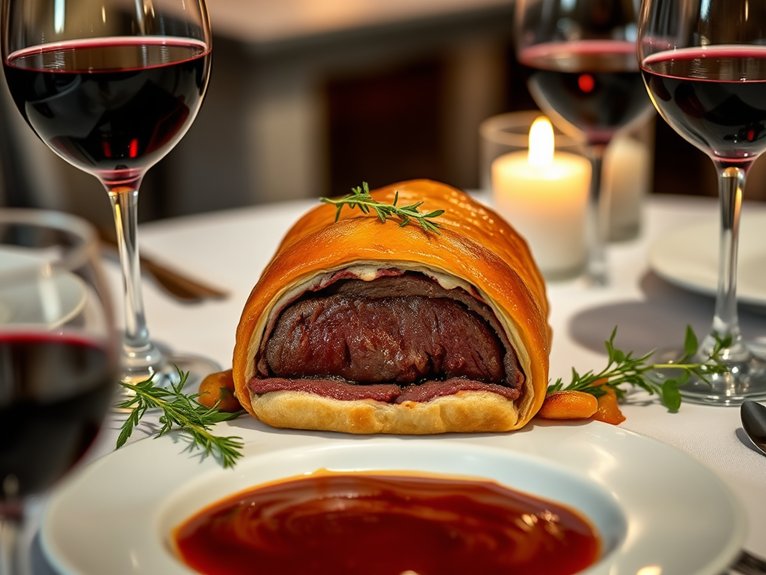wine pairing for beef wellington