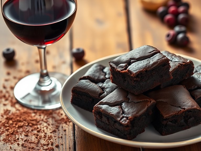 wine pairing for brownies
