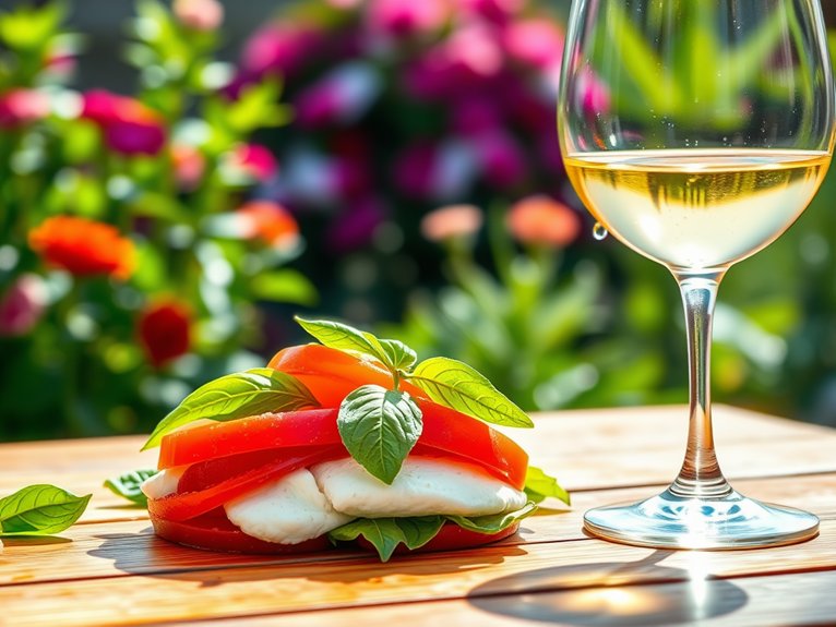wine pairing for caprese
