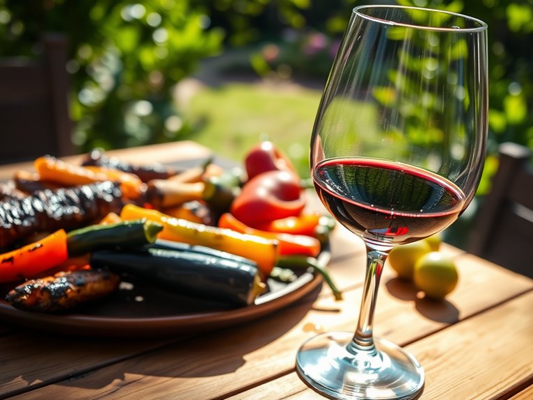 wine pairing for grilled vegetables