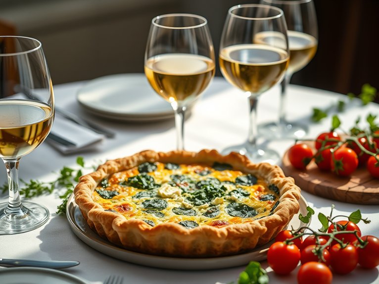 wine pairing for quiche
