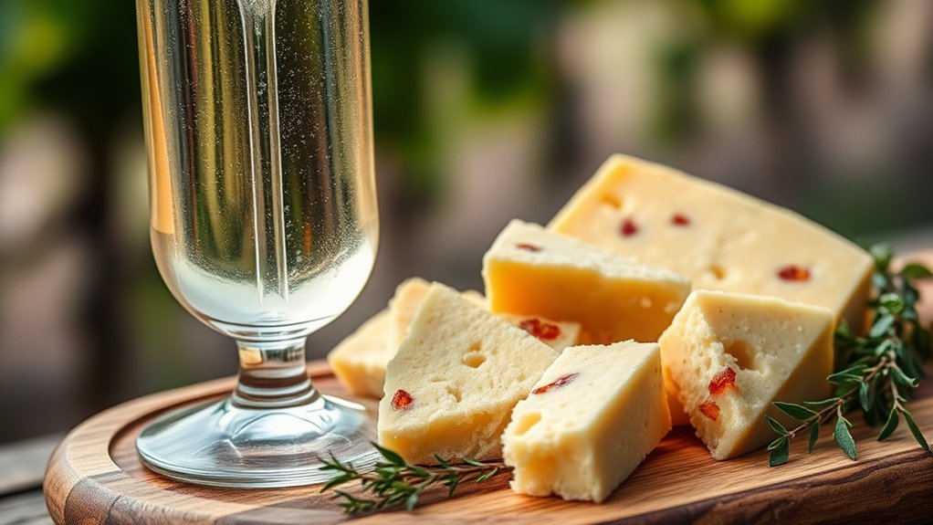 aged whites enhance parmesan pairing