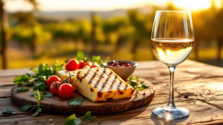 best wine for halloumi