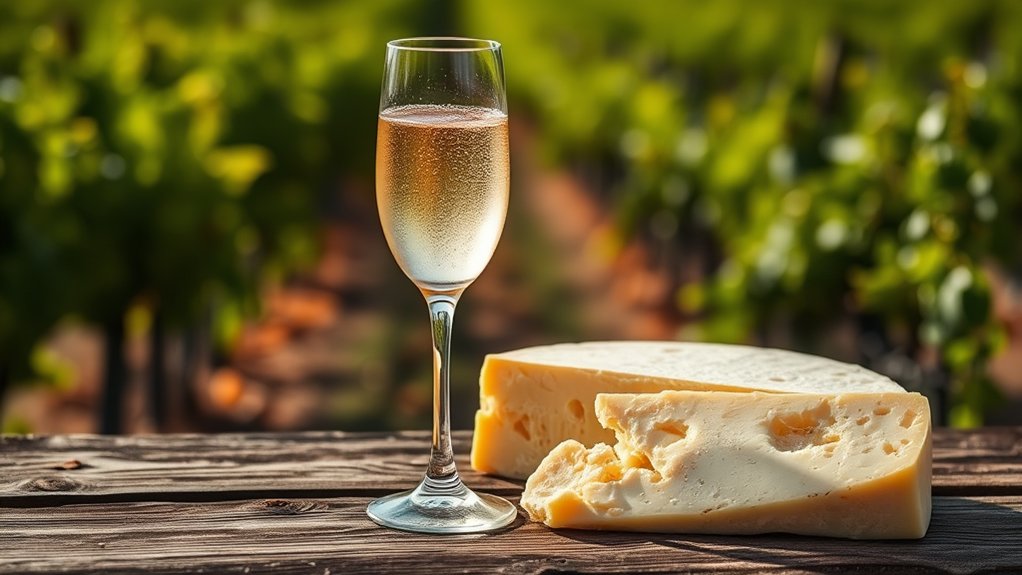 bubbly elegance with parmigiano