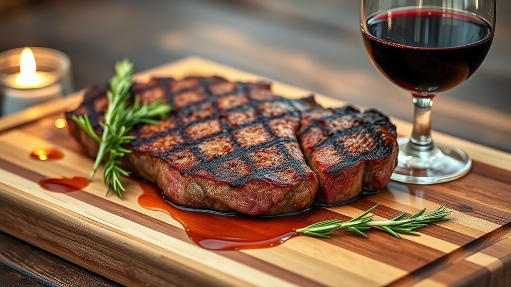 cabernet sauvignon enhances t bones