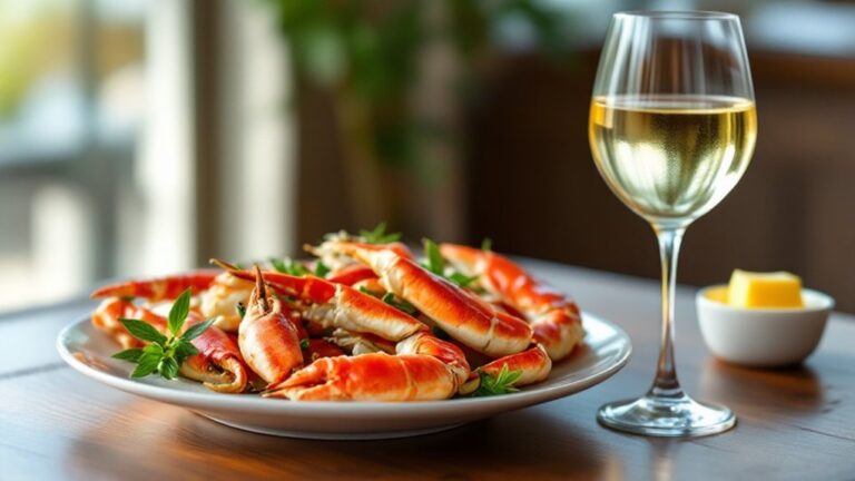 crab legs wine pairing