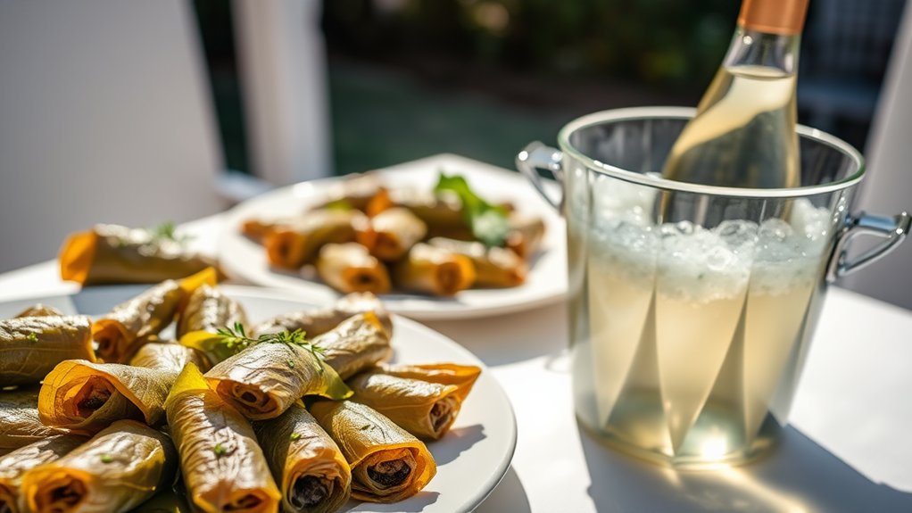 crisp wines enhance mediterranean dishes