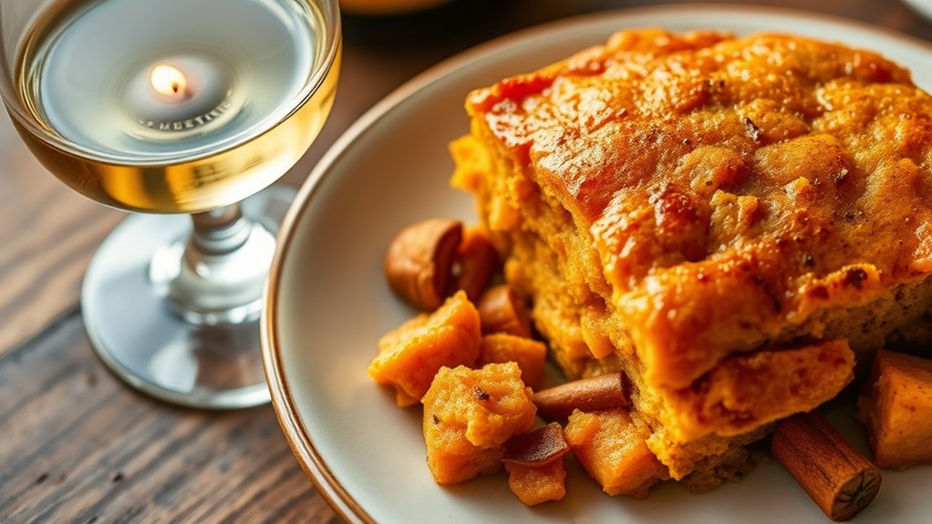 gew rztraminer enhances sweet potato casserole