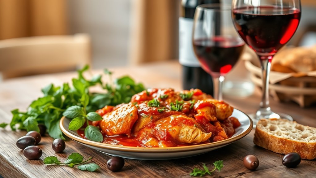 italian wines and cacciatore