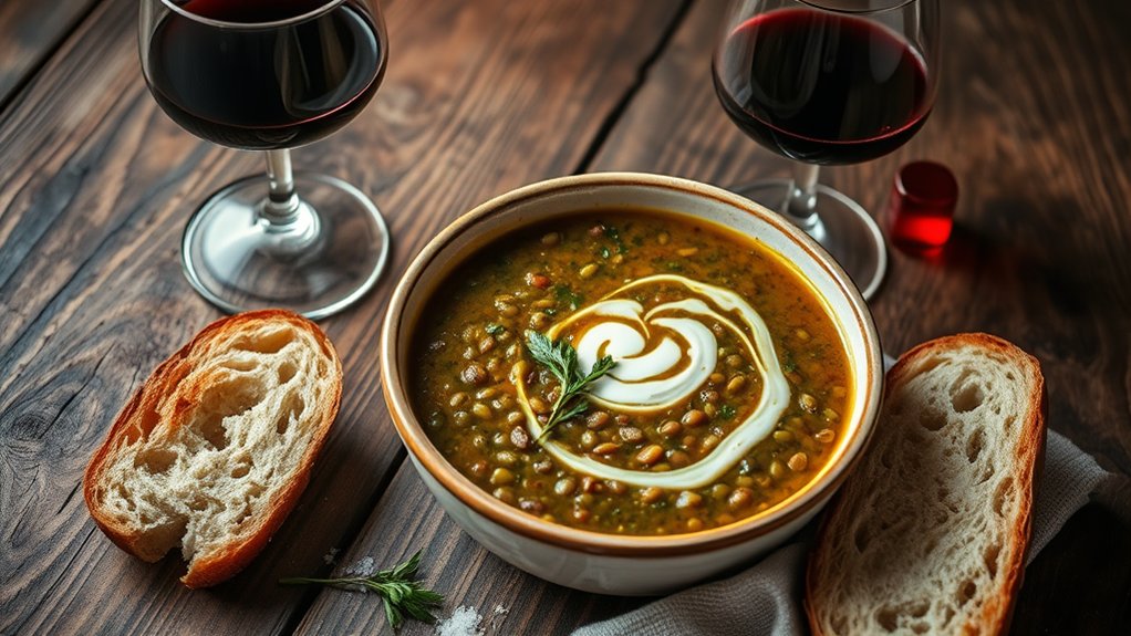 lentil soup s rich flavors