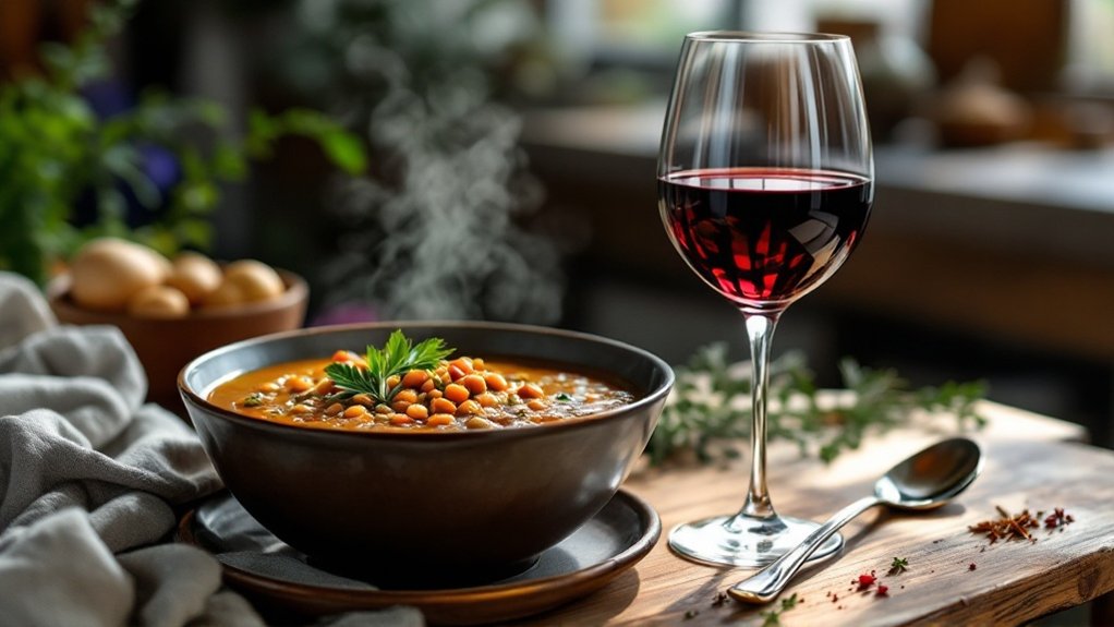 lentil soup wine pairing