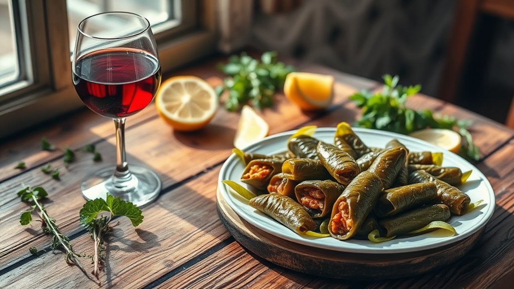 light reds for dolmas