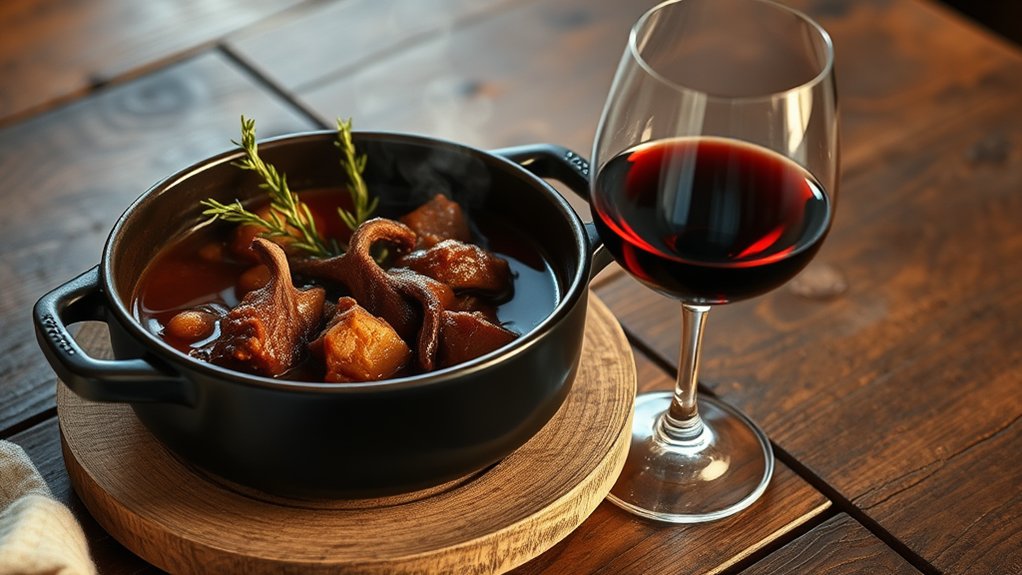 pinot noir enhances venison stew