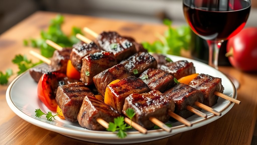 red wine pairings kebabs