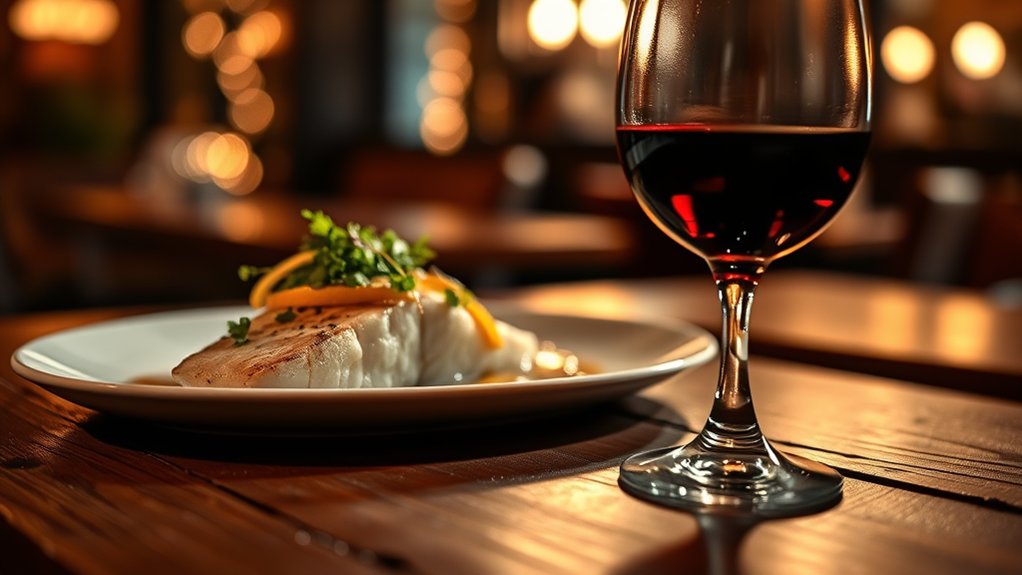 red wine with mahi mahi