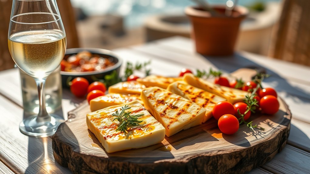 regional wine and halloumi pairing