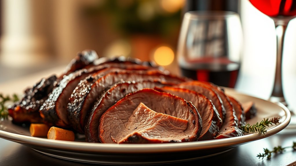 softer wines enhance brisket