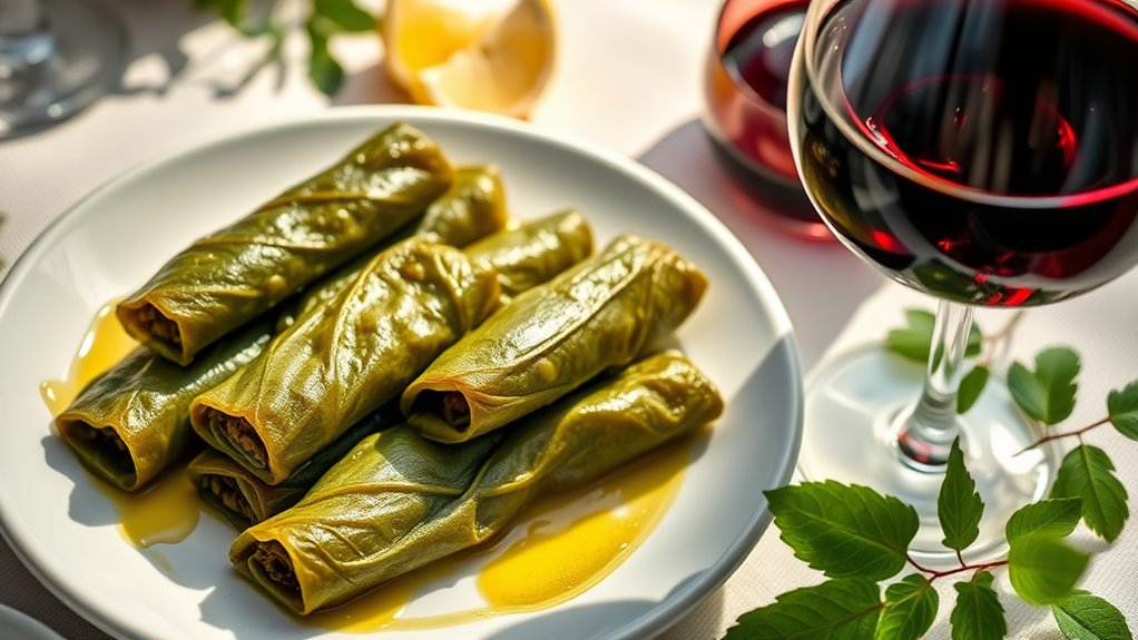 stuffed grape leaves pairing challenge