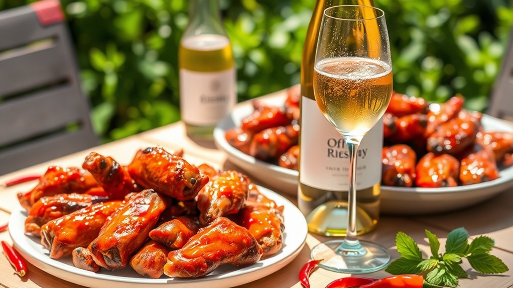 sweet wine tames heat