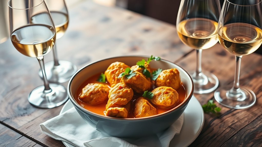 white wine curry pairings