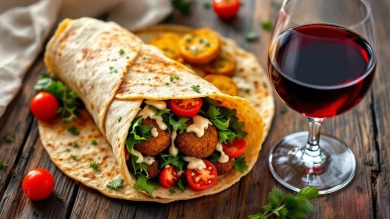 wine pairing for falafel