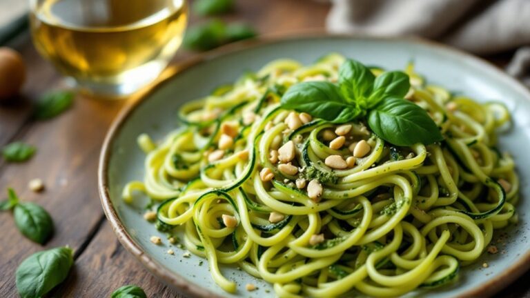 zucchini noodles wine pairing