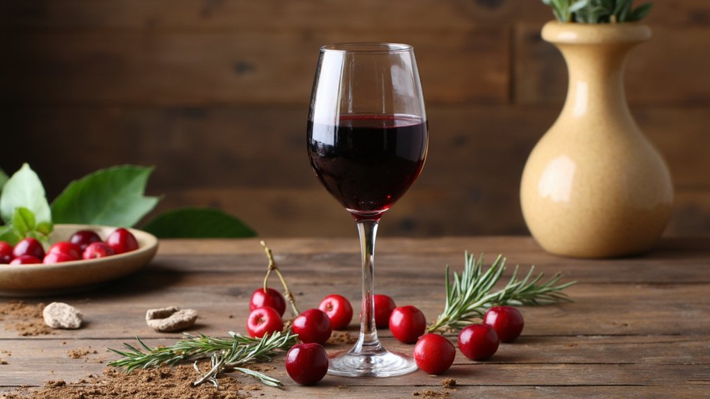 bold cherry herbal earthiness