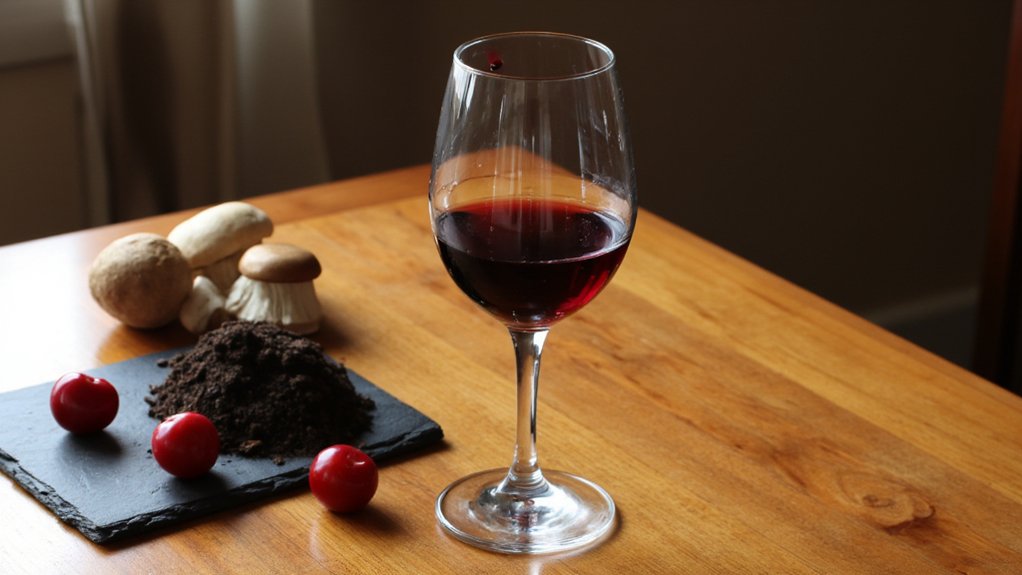cherry aromas with earthiness