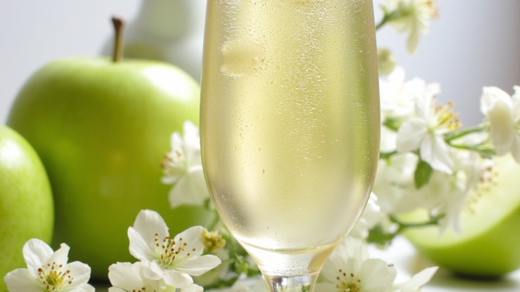 crisp apples and floral notes