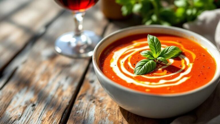 ideal wine for tomato basil