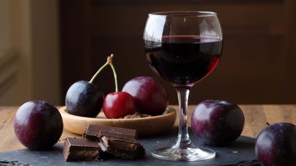 plush plum and chocolate