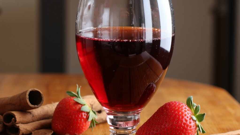 strawberry tart with spices