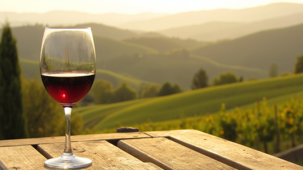 tuscan red wine paradise
