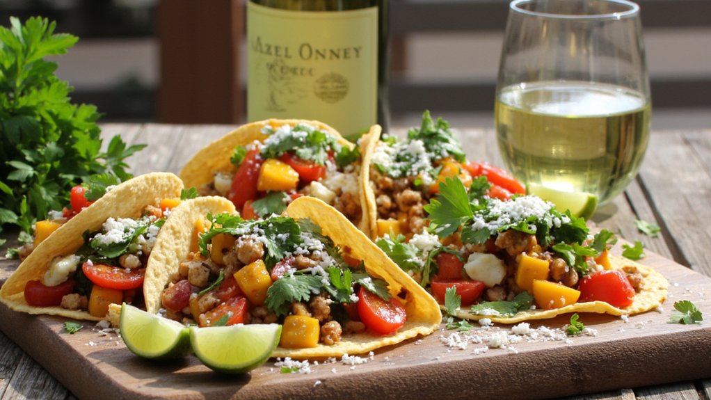 veggie tacos wine pairings
